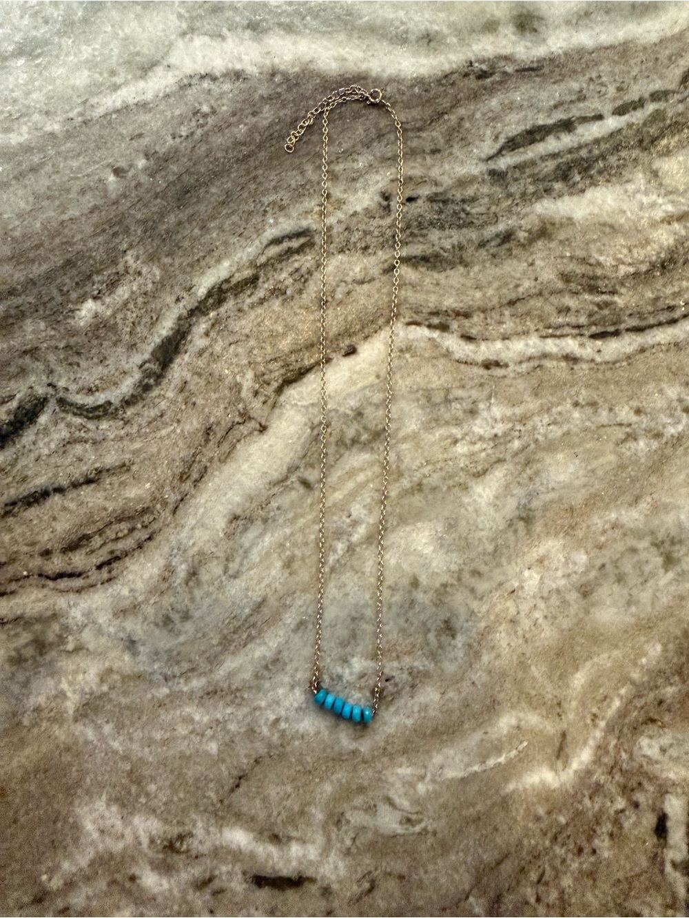 FabFitFun x Kris Nations Turquoise Bar
Necklace - Delicate Beaded Stone
Jewelry